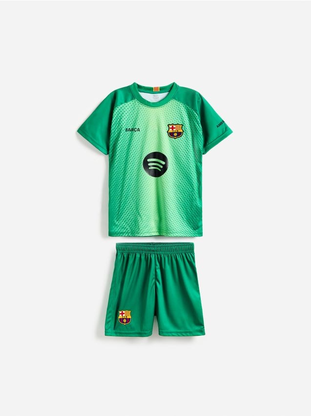 Reserved - Komplet FC Barcelona Szczęsny - zielony