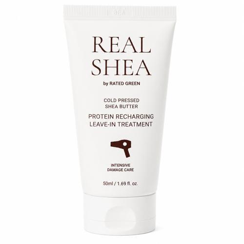 Rated Green Real Shea Proteinowa kuracja odbudowująca do włosów, 50 ml