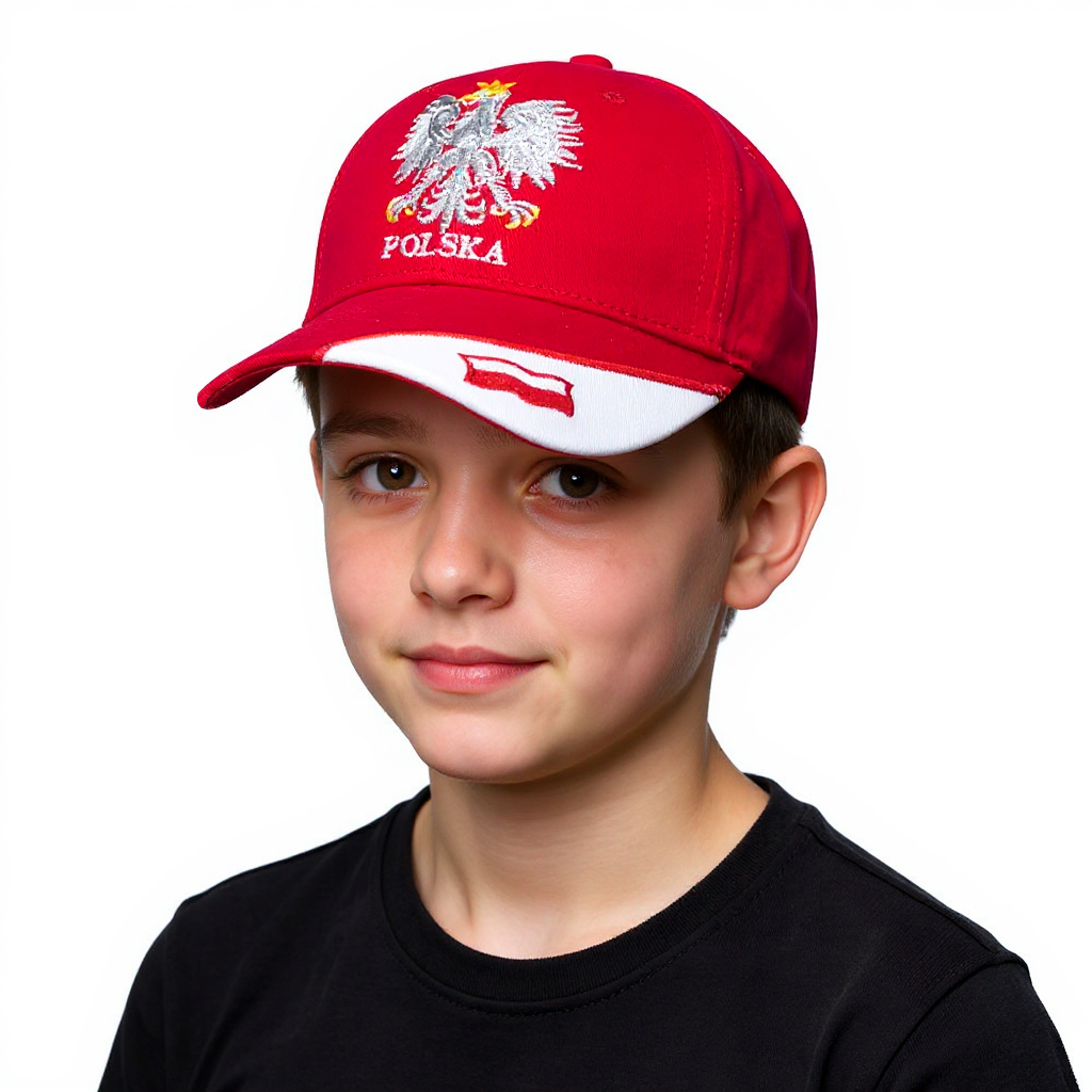 POLSKA Czapka z daszkiem dziecięca kibica Reprezentacji 22