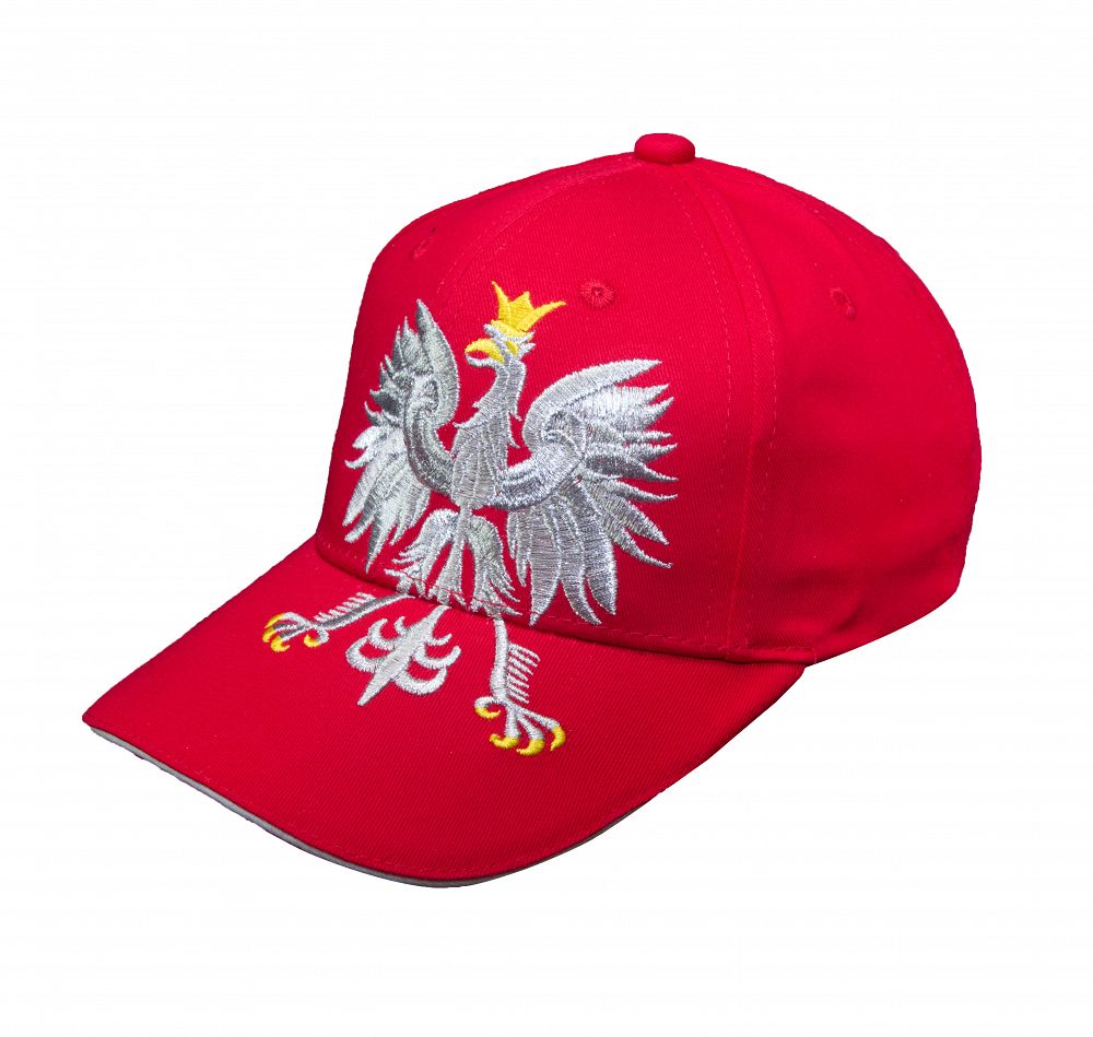 POLSKA Czapka z daszkiem męska damska kibica z godłem Patriotyczna 33