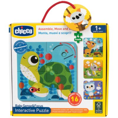 Puzzle CHICCO Pierwsze puzzle zwierzątka 00012558000000 (16 elementów)