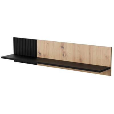 Półka ścienna CAMA MEBLE Merci 110cm Czarny/Dąb Artisan