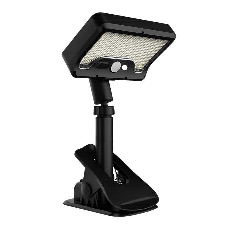 Lampa solarna z klipsem z czujnikiem 500 lm barwa neutralna IP44 Volteno