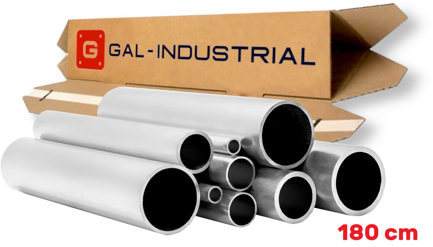 Rura Aluminiowa Okrągła 14x1mm fi 14 180cm Rurka Aluminium+Cięcie na wymiar