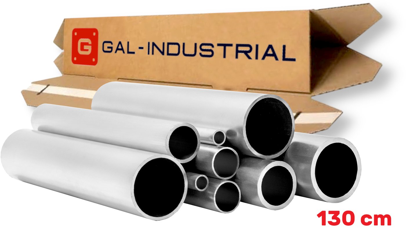 Rura Aluminiowa Okrągła 25x5mm fi 25 130cm Rurka Aluminium+Cięcie na wymiar