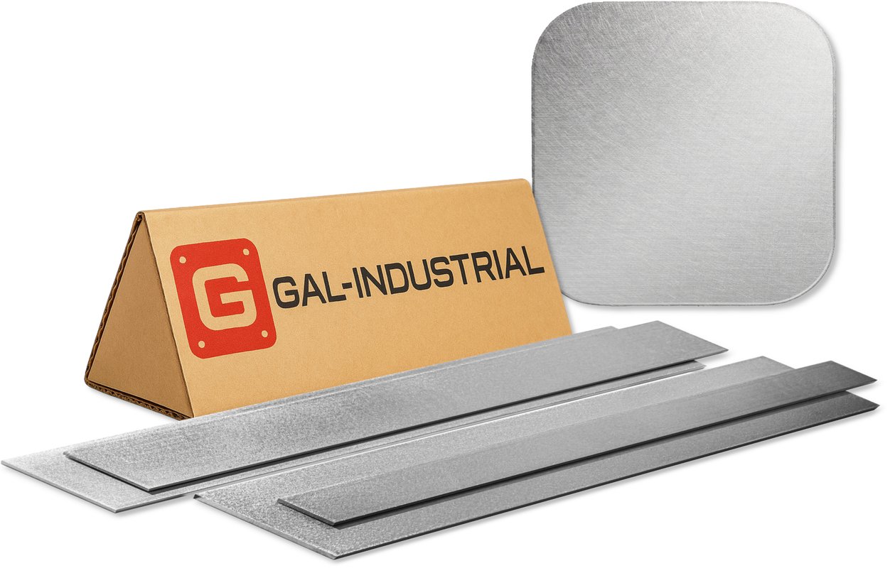 GAL-INDUSTRIAL Płaskownik Aluminiowy SATYNOWANY 40x4mm 250cm Profil Aluminium EN6060 PA38