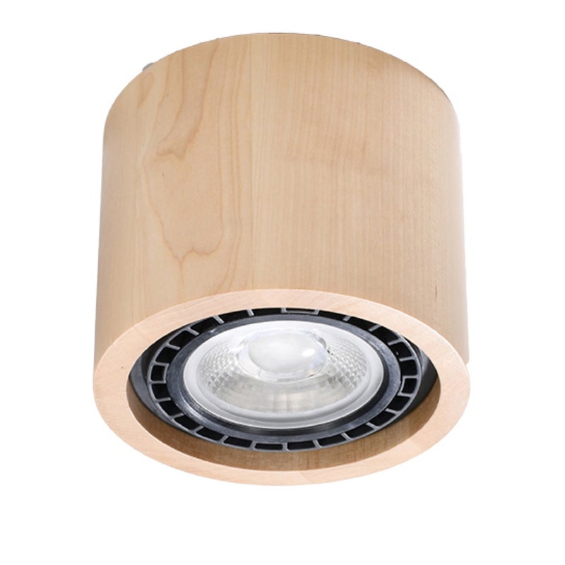 Reflektor spot PRIMO naturalne drewno 1xGU10x10W drewno wym:10x14x14cm IP20 Pure Lume