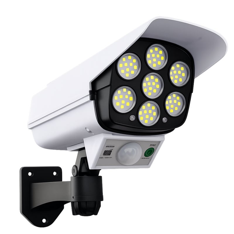 Lampa solarna Security z czujnikiem i pilotem 200 lm barwa zimna IP44 Volteno
