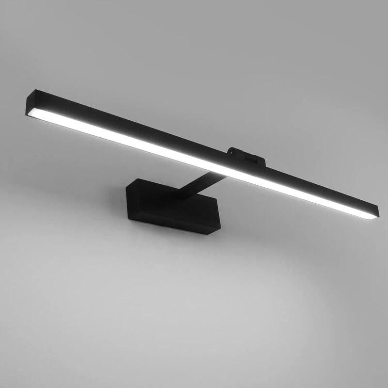 Lampa Lustro LED Łazienka 50cm, 12W, IP44 Wodoodporna Kinkiet Łazienkowy 180° Obrotowy, Światło Lustro Łazienka Nowoczesna