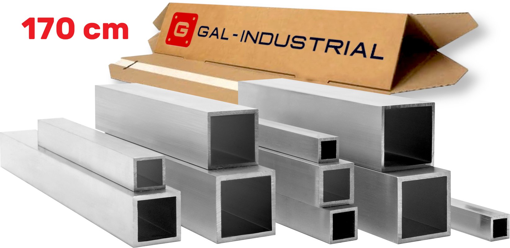 Profil Aluminiowy 25x25x2 mm 170 cm Rura Kwadratowa Aluminium Na wymiar