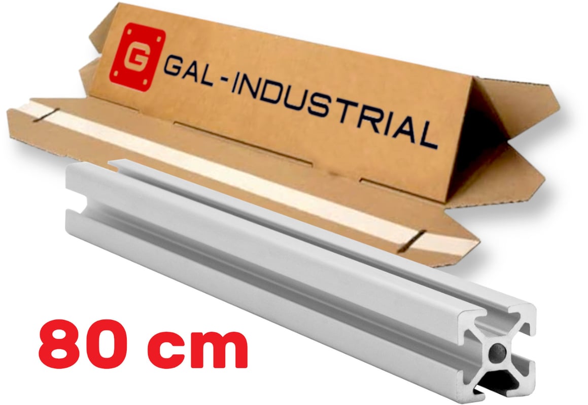 PROFIL KONSTRUKCYJNY ALUMINIOWY 20x20 [5] R 80cm + Cięcie na wymiar