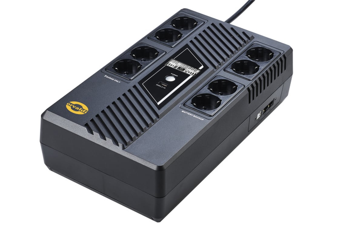 Orvaldi VAM-1000 zasilacz UPS Technologia line-interactive 1000 kVA 600 W 8 x gniazdo sieciowe