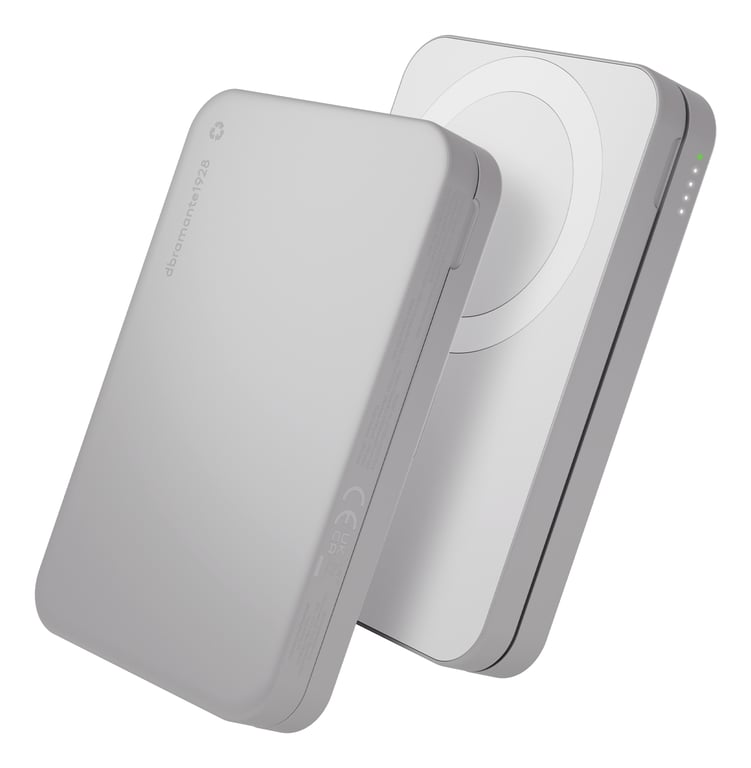 dbramante1928 CP08ACWH7275 bank mocy 8000 mAh Bezprzewodowe ładowanie Aluminium