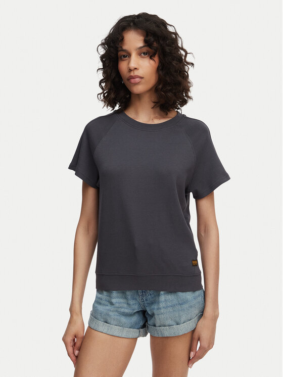 G-Star Raw T-Shirt Raglan D24512-D976 Granatowy Regular Fit