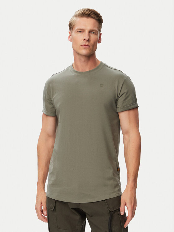 G-Star Raw T-Shirt Lash D16396-B353 Szary ciemny Regular Fit