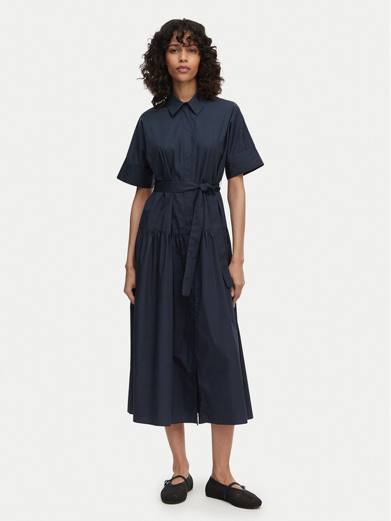 Marella Sukienka koszulowa Fauna 2615221172 Granatowy Regular Fit