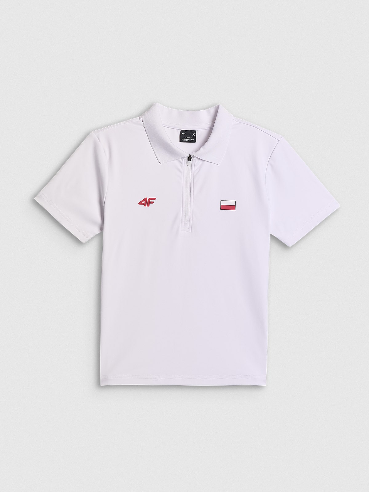 4F Koszulka kibica polo damska - biała XXL