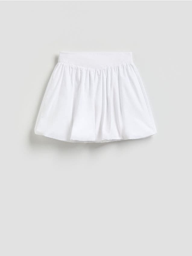Reserved - Spódnica mini bombka - biały