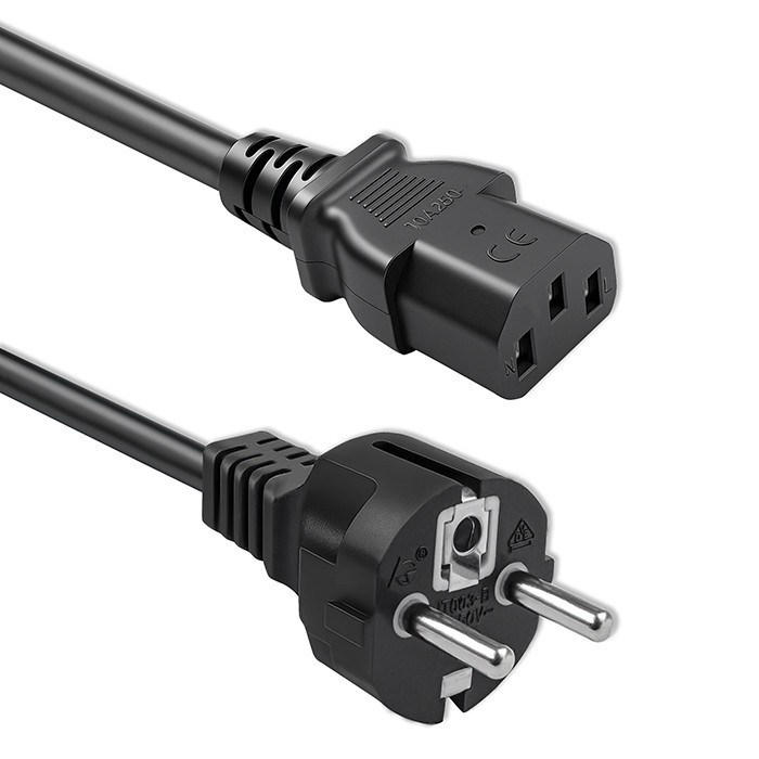 Qoltec Kabel zasilający SCHUKO CEE 7/7 (E/F) IEC C13 3x0.75mm2 Czysta 54625