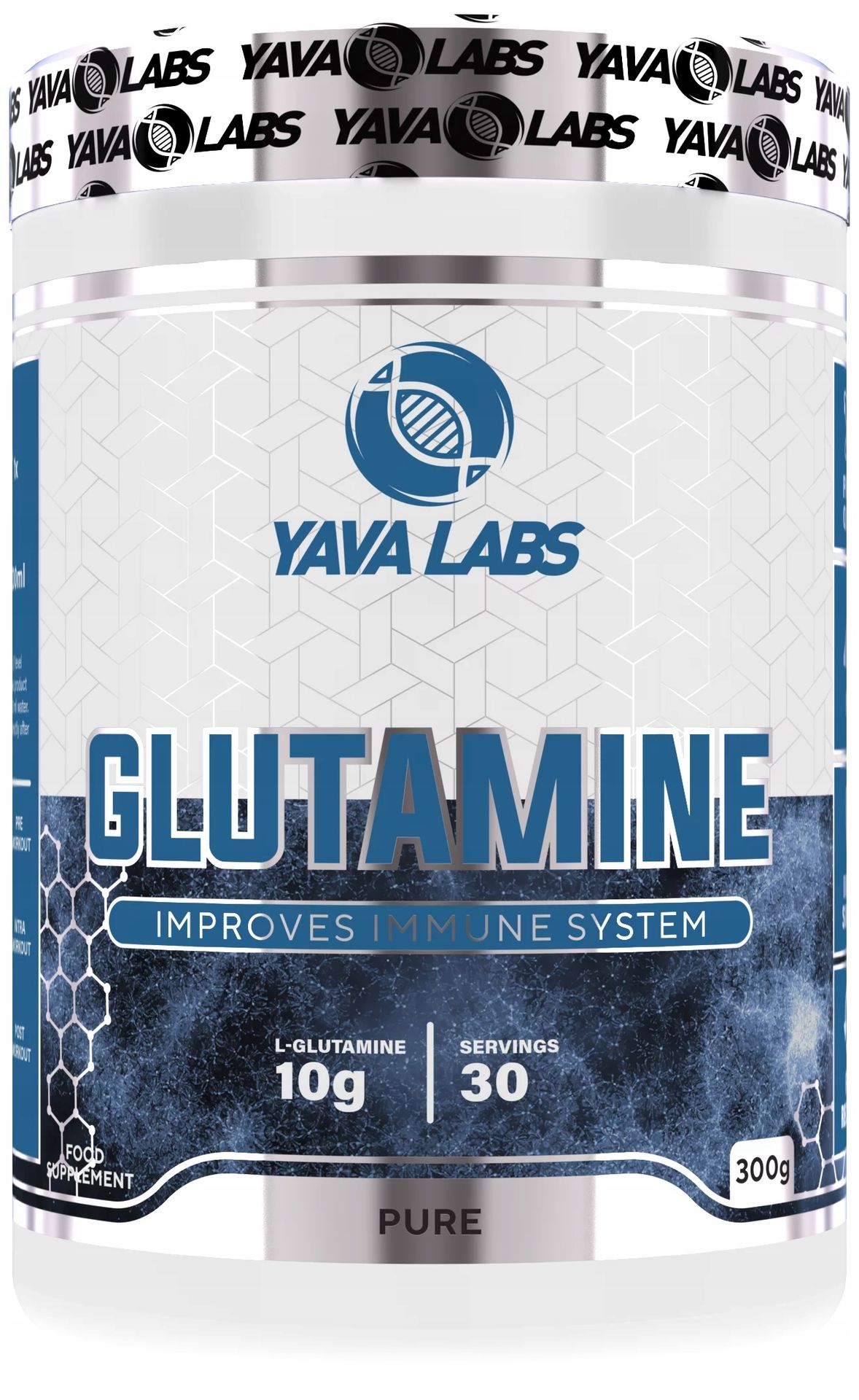 GLUTAMINA Yava Labs 300g - aminokwasy dla sportowców czysta bezsmakowa