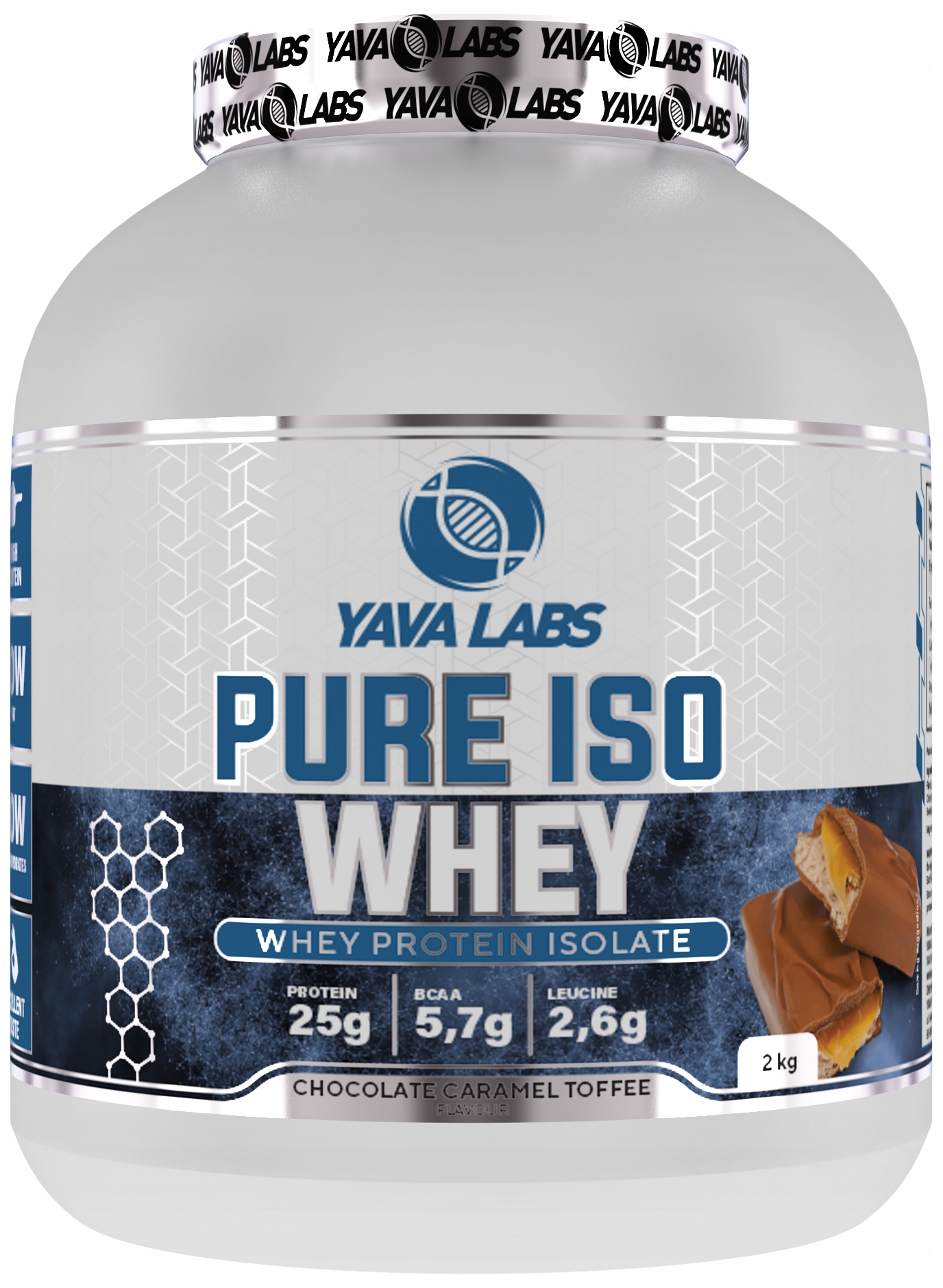 Pure Iso Whey 2kg Izolat Białkowy - słony karmel