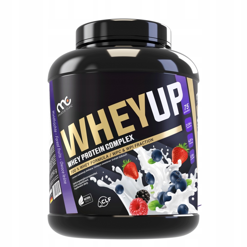 Białko Odżywka białkowa Koncentrat WPC Whey Muscle Clinic 2250g Owoce Leśne