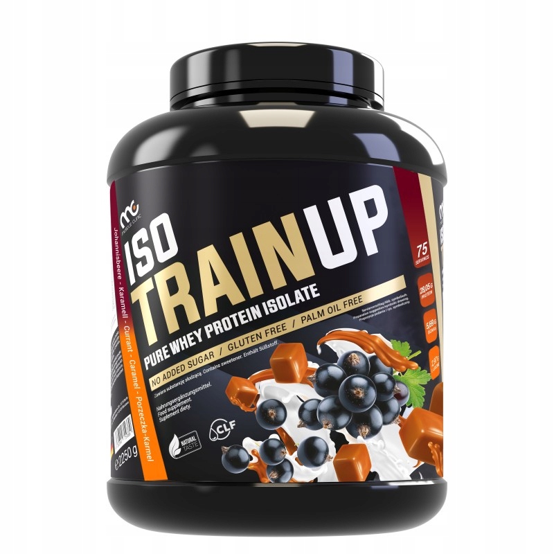 Muscle Clinic IsoTrainUp Izolat Białka Na Masę 2250 g smak Porzeczka Karmel
