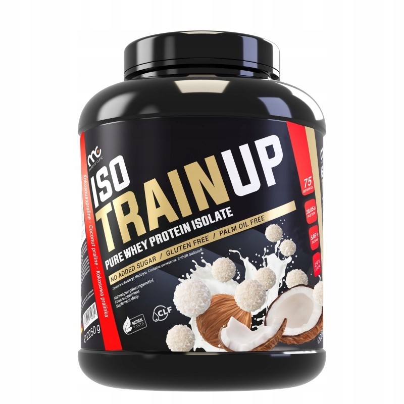 IsoTrainUp Muscle Clinic Izolat Białka o smaku kokosowa pralinka 2250g