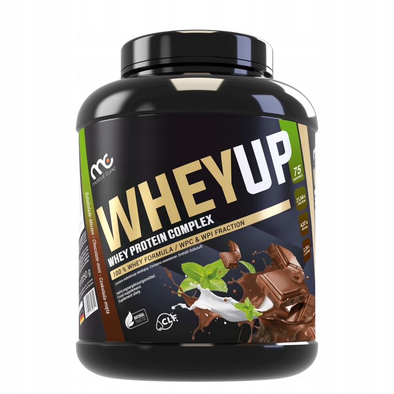 Białko Odżywka białkowa Koncentrat WPC Muscle Clinic 2250g Czekolada Mięta