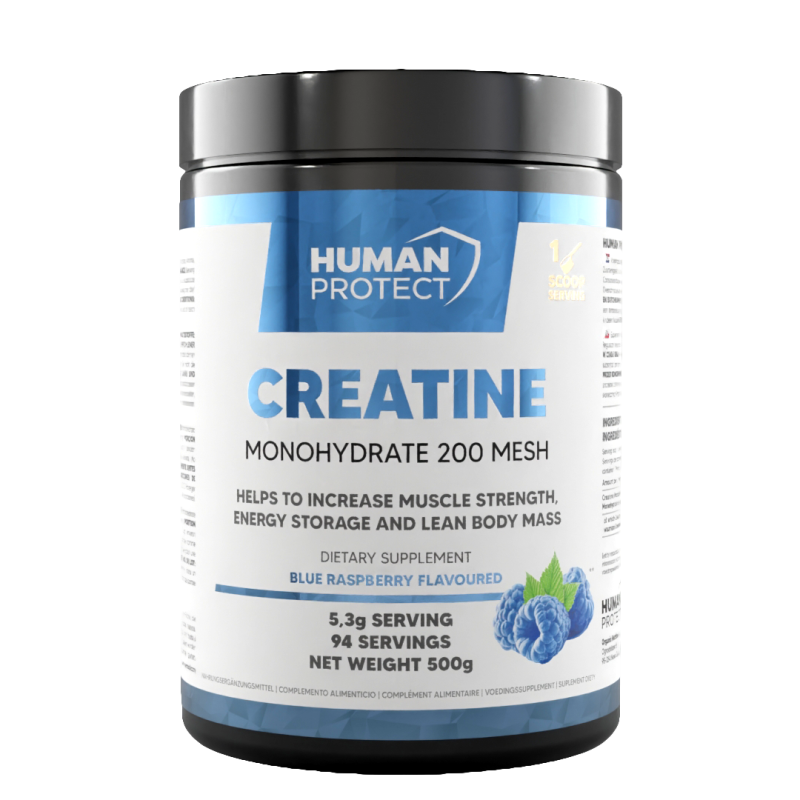 Human Protect Creatine Monohydrate 500g Monohydrat Kreatyny Kreatyna - Cytryna