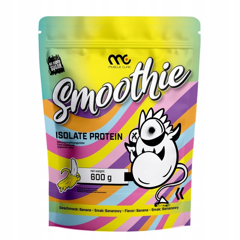 MUSCLE CLINIC Smoothie ISO 600g Izolat białka 92g Banan