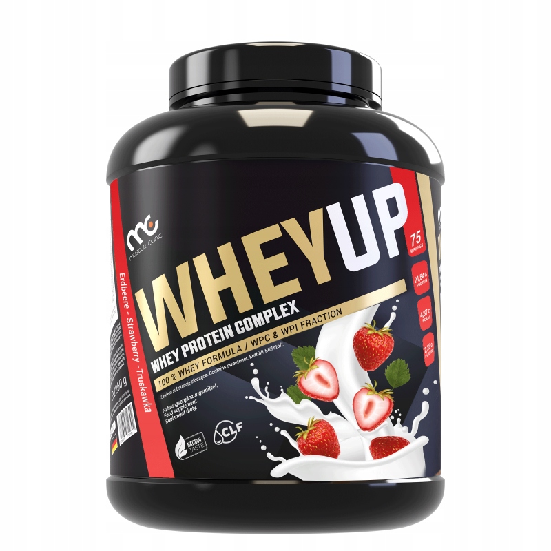 Białko Odżywka białkowa Koncentrat WPC Muscle Clinic 2250g Truskawka