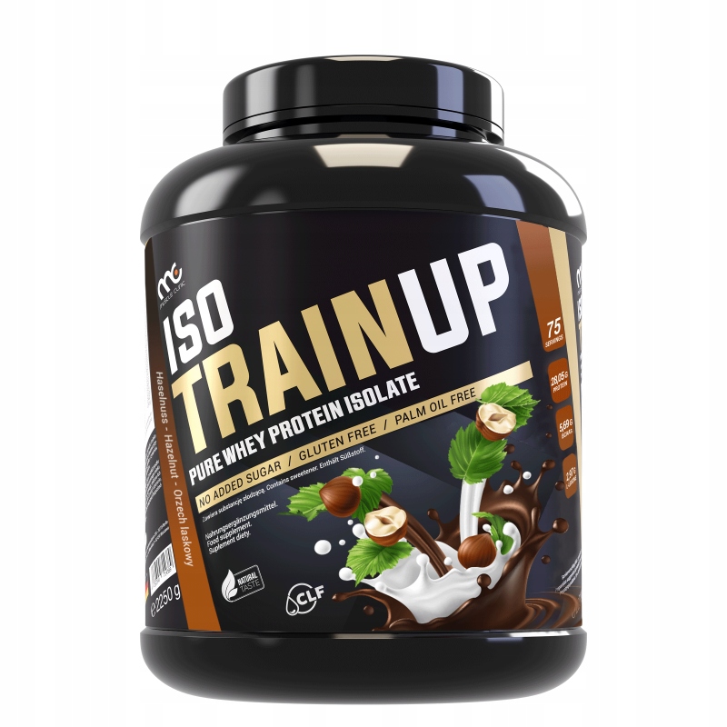 Muscle Clinic IsoTrain Up Izolat Białka Białko smak orzech laskowy 2250 g