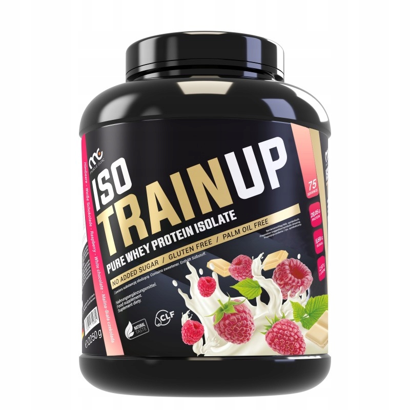 IsoTrainUp Muscle Clinic Izolat Białka o smaku biała czekolada-malina 2250g
