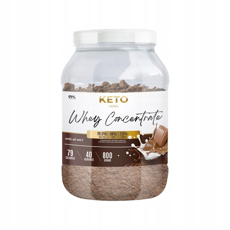 Odżywka białkowa Keto Koncentrat Muscle Clinic keto whey 800 g Czekoladowy