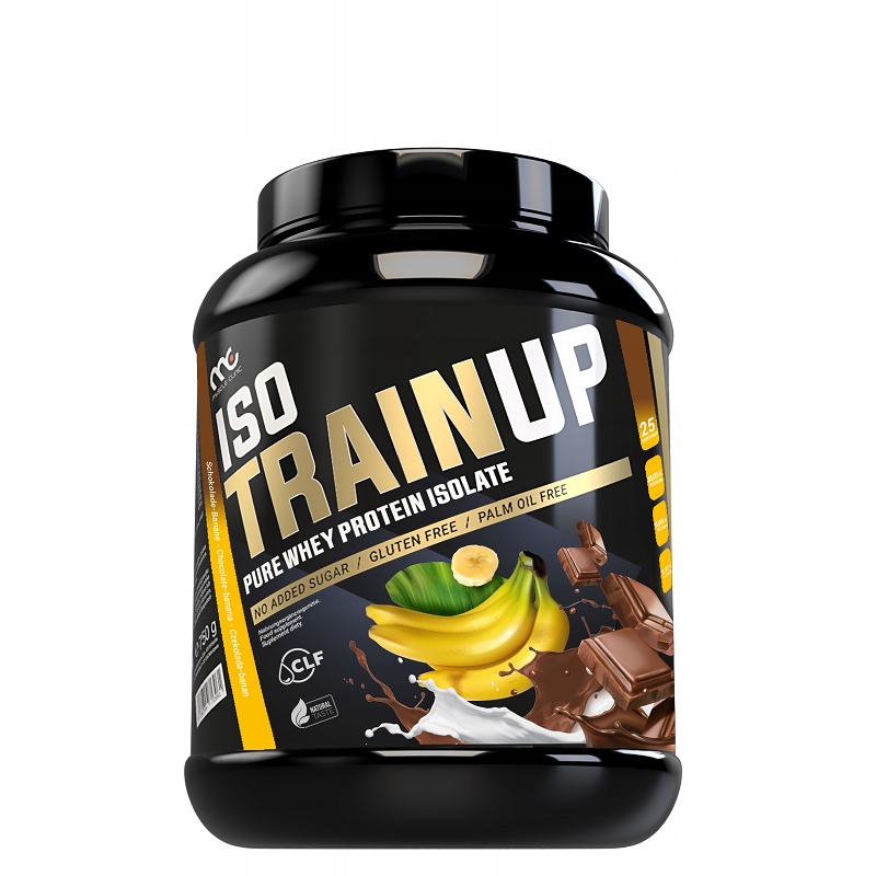 IsoTrain Up Izolat Białka 2250g Muscle Clinico smaku czekolada-banan WPI