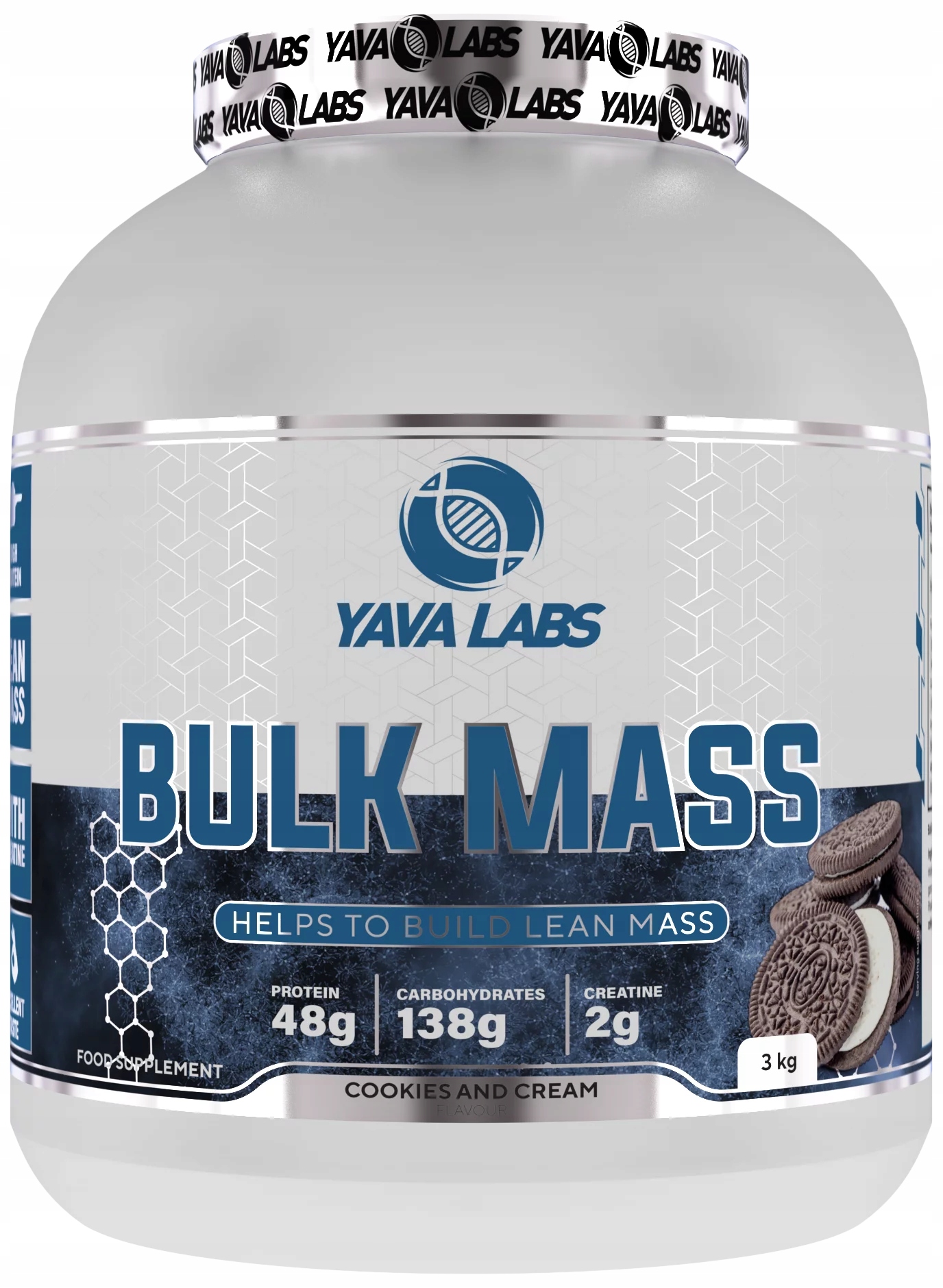 Gainer dla sportowców Bulk Mass Yava Labs Ciastko z Kremem 1500g