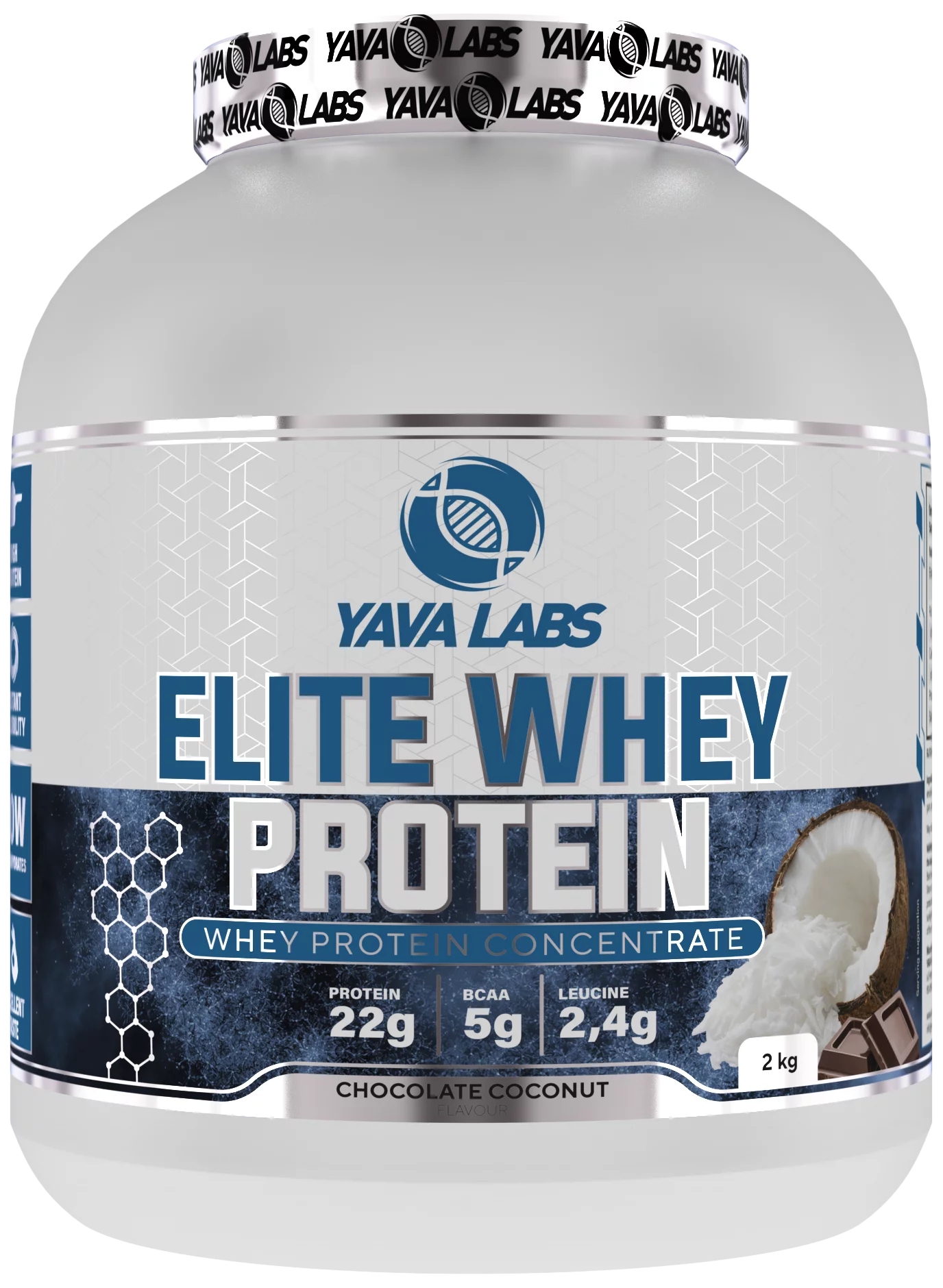 Białko Serwatkowe Elite Whey Protein 2 kg Yava Labs Czekolada Kokos