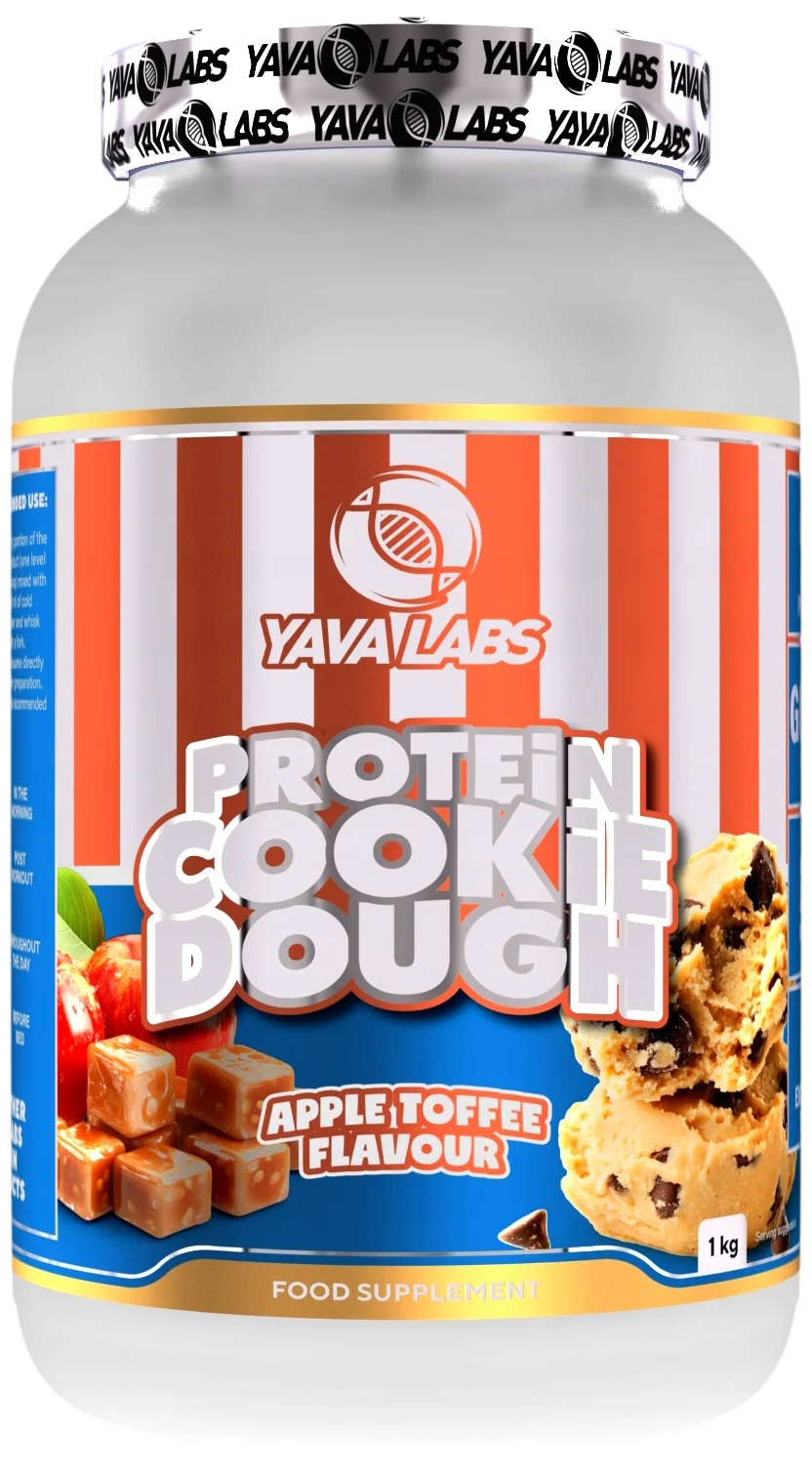 Yava Labs Odżywka Białkowa Protein Cookie Dough 1kg - Jabłko Toffee