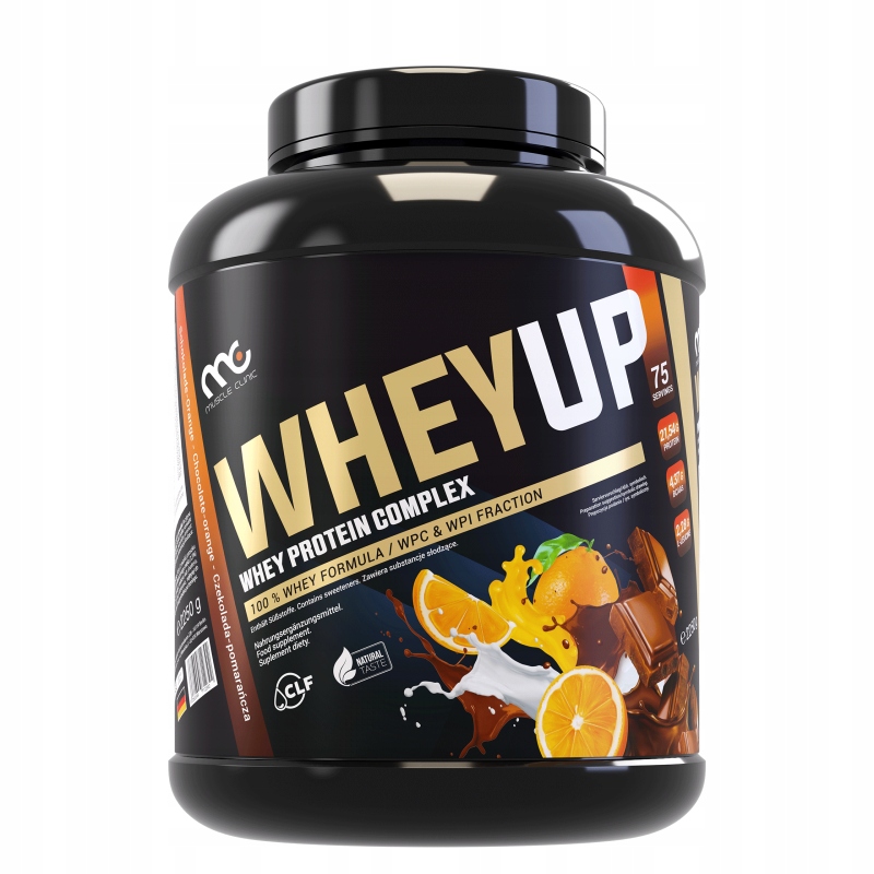 Koncentrat Białko Whey Up WPC Muscle Clinic 1800 g Czekolada-Pomarańcza