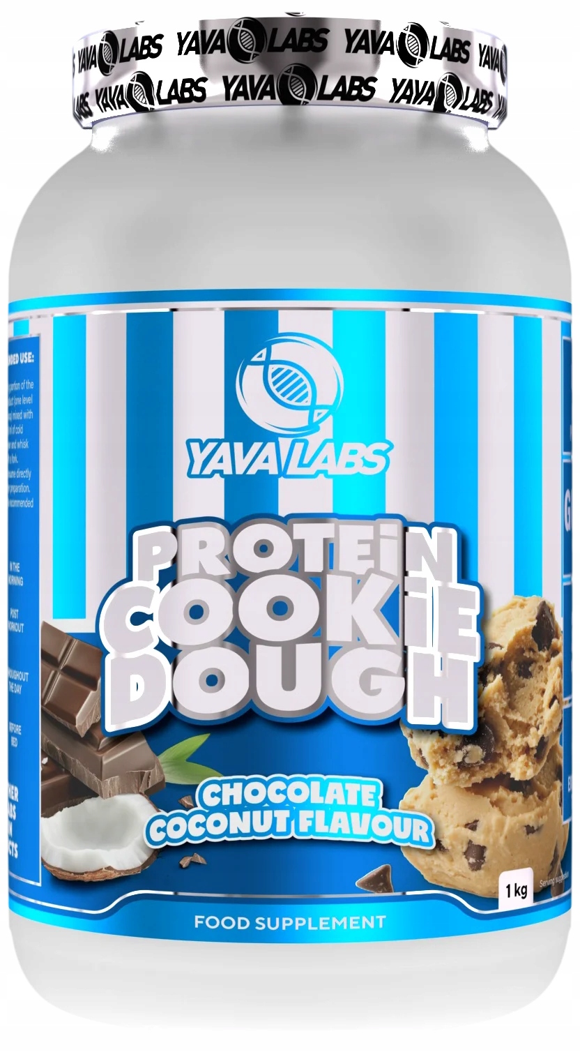 Yava Labs Odżywka Białkowa Protein Cookie Dough 1kg - Czekolada Kokos