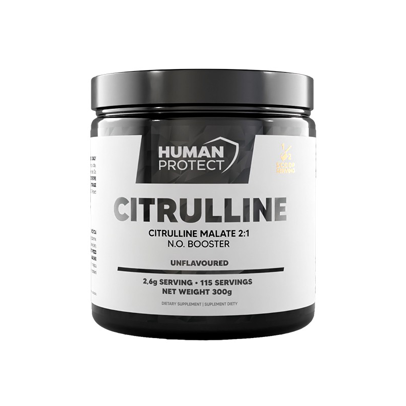 Human Protect Citrulline 300g Cytrulina Wydolność Wytrzymałość - Cytryna