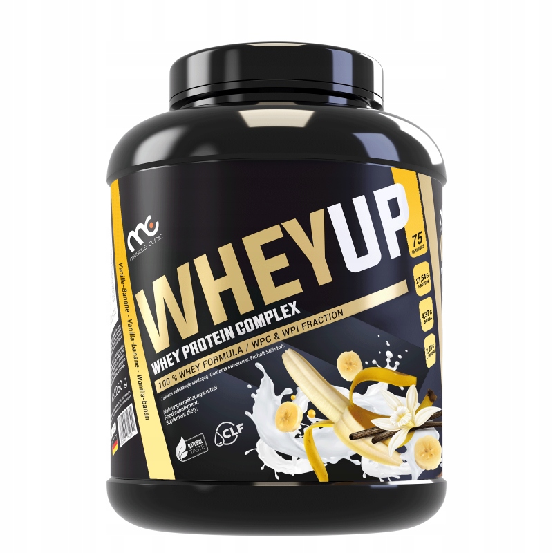 Koncentrat białka Białko Whey Up WPC Muscle Clinic 1800 g Wanilia-Banan