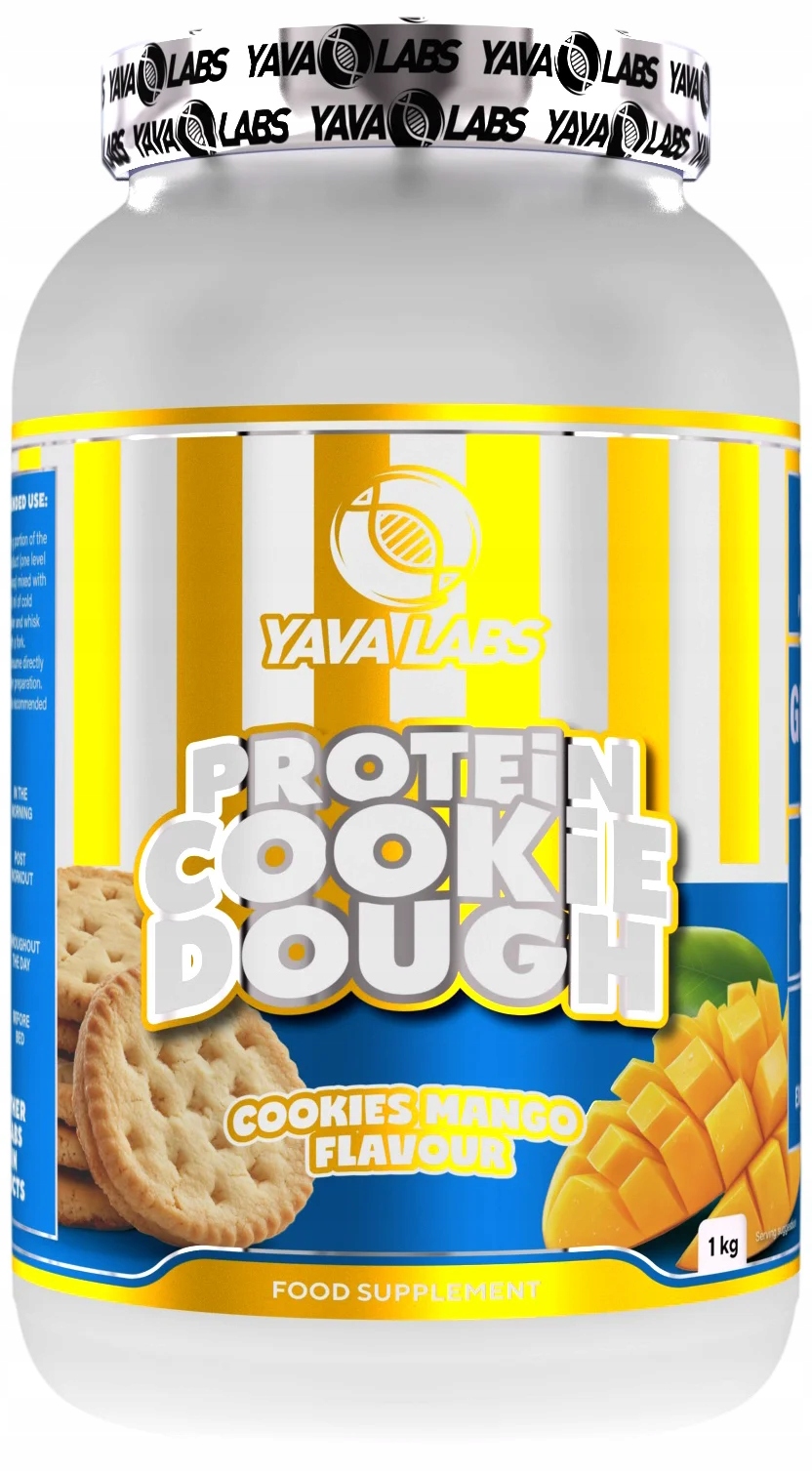 Yava Labs Odżywka Białkowa Protein Cookie Dough 1kg - Ciasteczka mango
