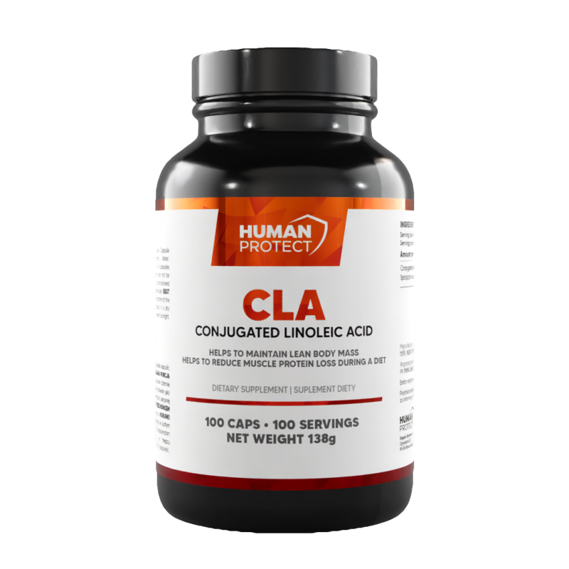Human Protect CLA 1000mg 100softgels Sprzężony kwas linolowy