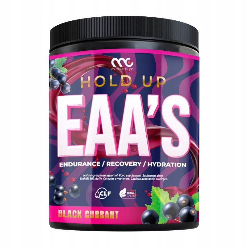 Muscle Clinic HoldUp EAA's 400g - Aminokwasy EAA z Elektrolitami Porzeczka