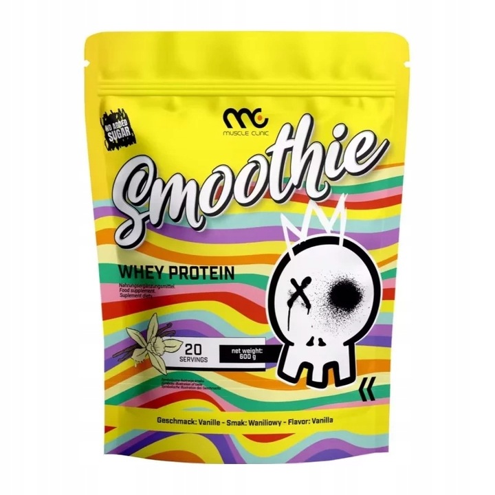 Odżywka białkowa MUSCLE CLINIC SMOOTHIE WPC 600g Wanilia
