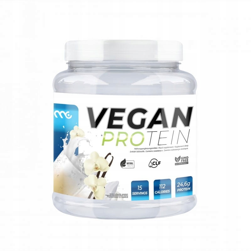 MUSCLE CLINIC ISOVEGANUP WEGAŃSKA ODŻYWKA BIAŁKOWA Z SOI 450g SMAK WANILIA