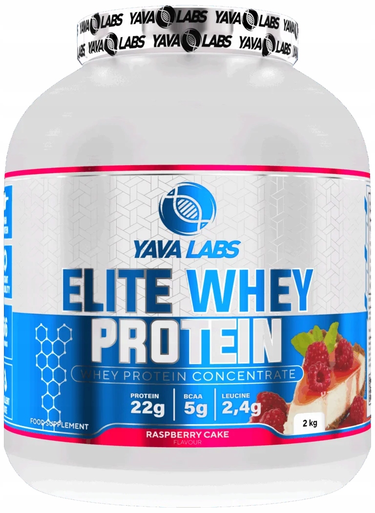 Białko Serwatkowe Elite Whey Protein 2 kg Yava Labs ciasto malinowe