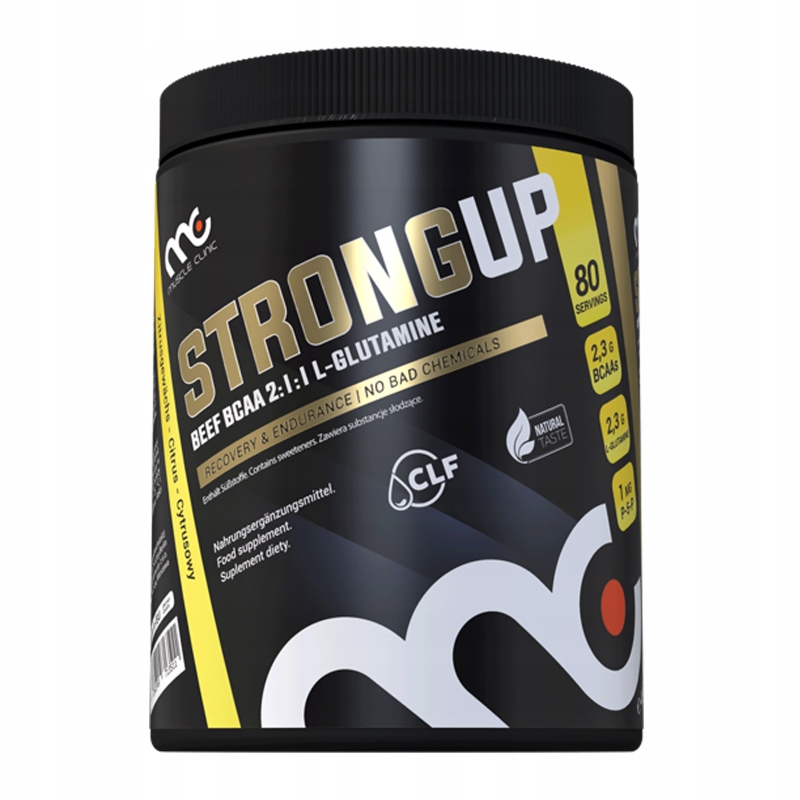 BCAA L-glutamina witamina B6 Muscle Clinic StrongUP 400 g Cytrusowy